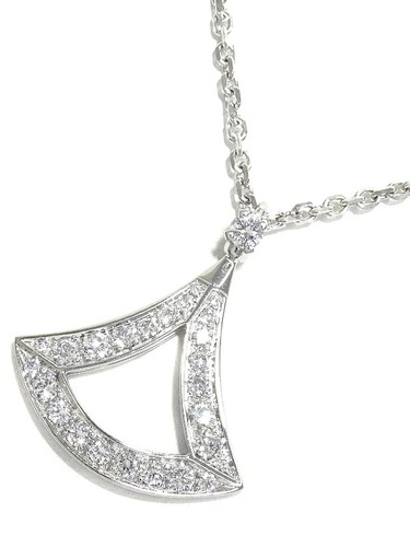 BVLGARI Divas' Dream Diamond 18K White Gold Pendant Necklace
