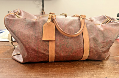ETRO Milano, große Herren Reisetasche mit Henkeln und Schultergurt
