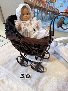 doll stroller vintage 8” Baby Size. Doll Not Included