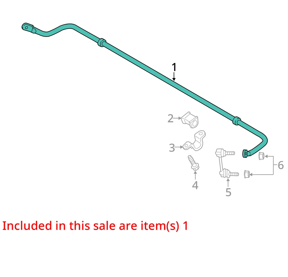 Barra estabilizadora trasera Ford Fusion 2013 tracción delantera fabricante de equipos originales 127 k millas - LKQ413046434 Foto 4 de 4