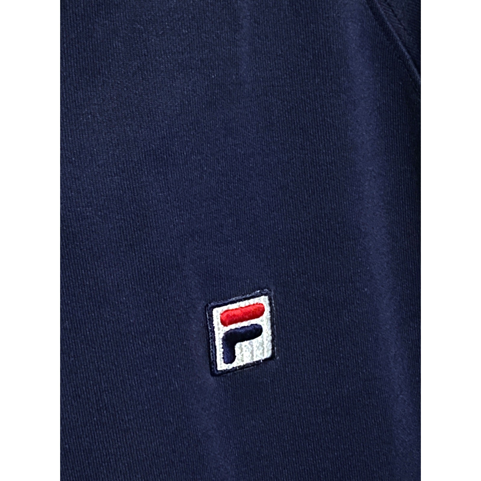 Giacca Track Logo Fila Full Zip Blu Navy Bianca Manica a Righe Uomo Large L