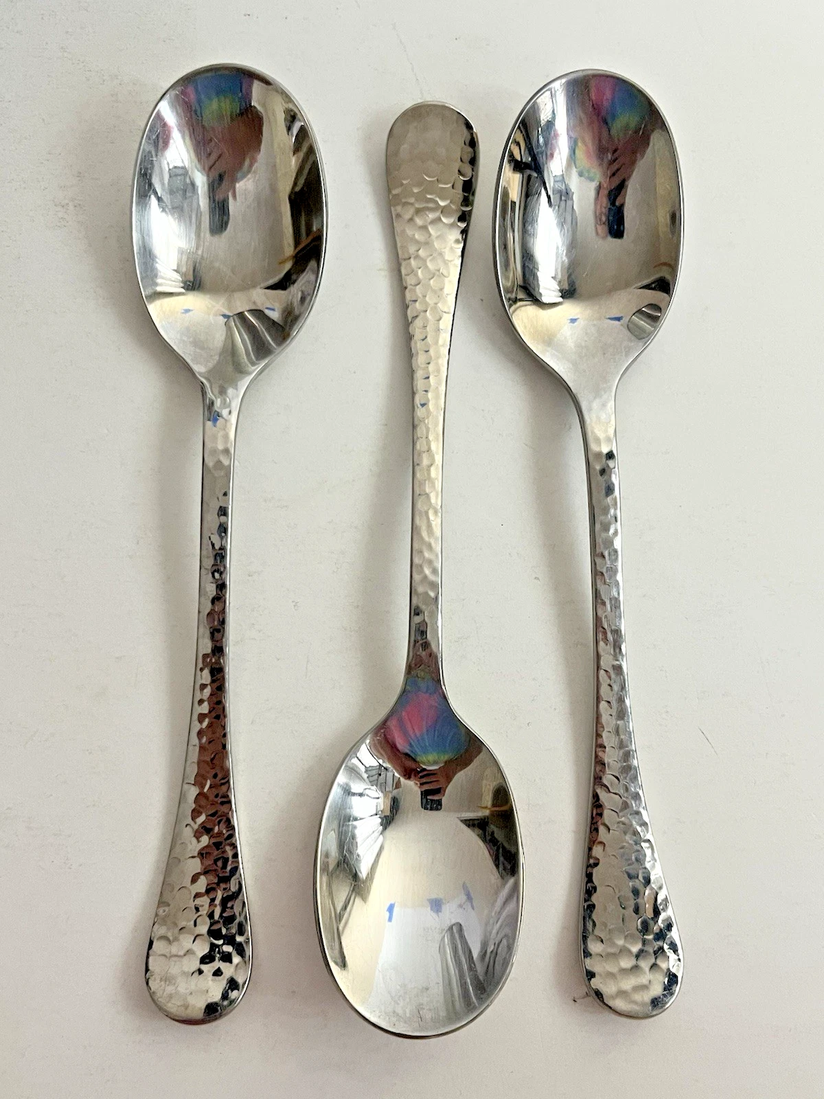 Gingko 18/0 360 LAFAYETTE SERVING Spoons 7.5" Set of 3 Replacement Flatware