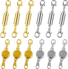 12 Pcs Magnetic Necklace Clasps and Closures, Magnetic Clasps for Necklaces w...