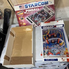 Vintage 1980’s TOMY STARCOM Pinball Arcade Game Space Age Electronic USED