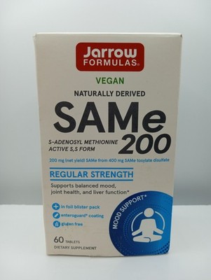 Jarrow Formulas SAMe 200mg - Vegan - 60 Count - Exp 7/27