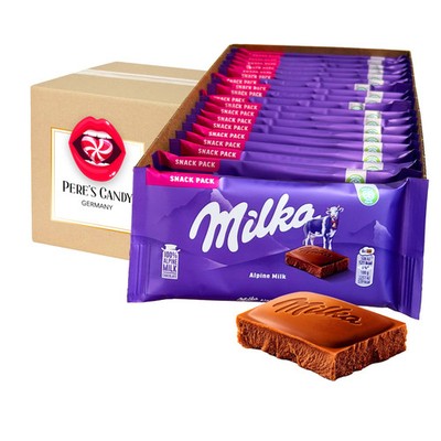 Milka Alpenmilch Tafel - Snack Pack - 19 Stück - 19x45g