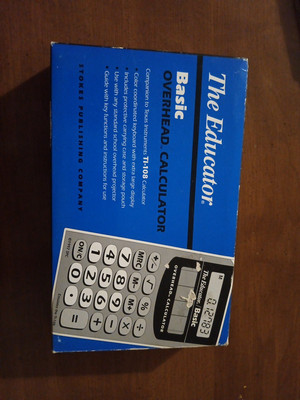 The Educator Basic Overhead Calculator - New Sealed!