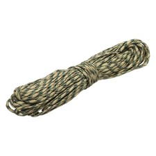 1/8" Paracord Rope, 100ft 7 Strand Polypropylene Cord, Brown/Black