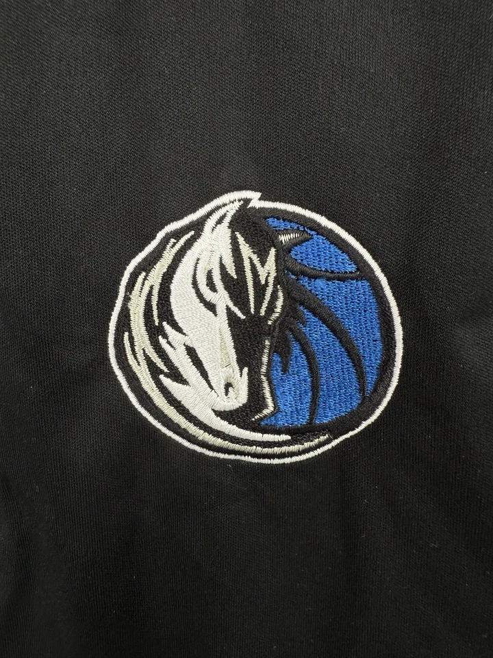 Chaqueta cortavientos Nike Dallas Mavericks NBA cremallera completa negra para hombre talla mediana Foto 4 de 4