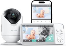 Dr.Care VistaView Smart WiFi Baby Monitor - 5  1080P Split Screen 2K Camera ...