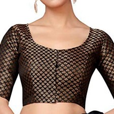 Women's Brocade Designer Saree Blouse Beautiful Lehenga Crop Top Part Wear Choli