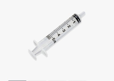 125 ct BD 5ML New Syringes Only Luer Slip Tip NoNeedle NON-STERILE Sealed 309647