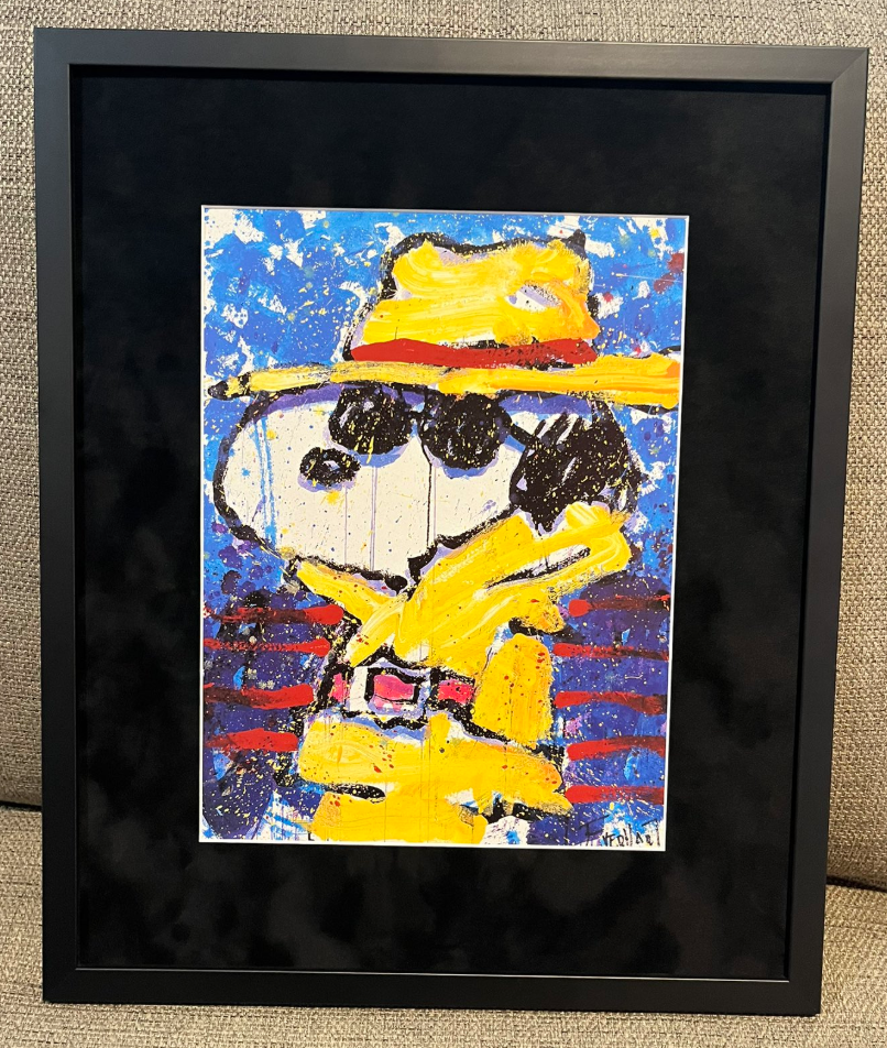 PEANUTS BY TOM EVERHART SNOOPY UNDERCOVER IN HOLLYWOOD FRAMED