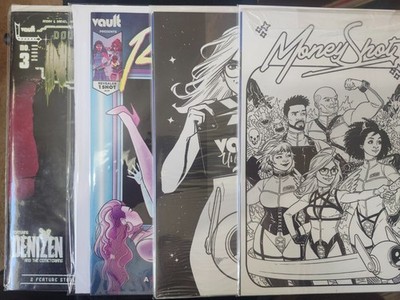 Vault Comics 4 Book Lot: Money Shot x2, Revealer, Nightfall Double Feature