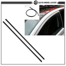 Lhrh Black Roof Strip Trim Molding Sealant For Toyota Corolla 2003-2008 2pcs