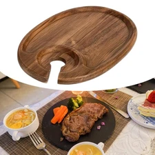 Appetizer Serving Platter Cup Holder Wood for Party Catering Bar Holiday