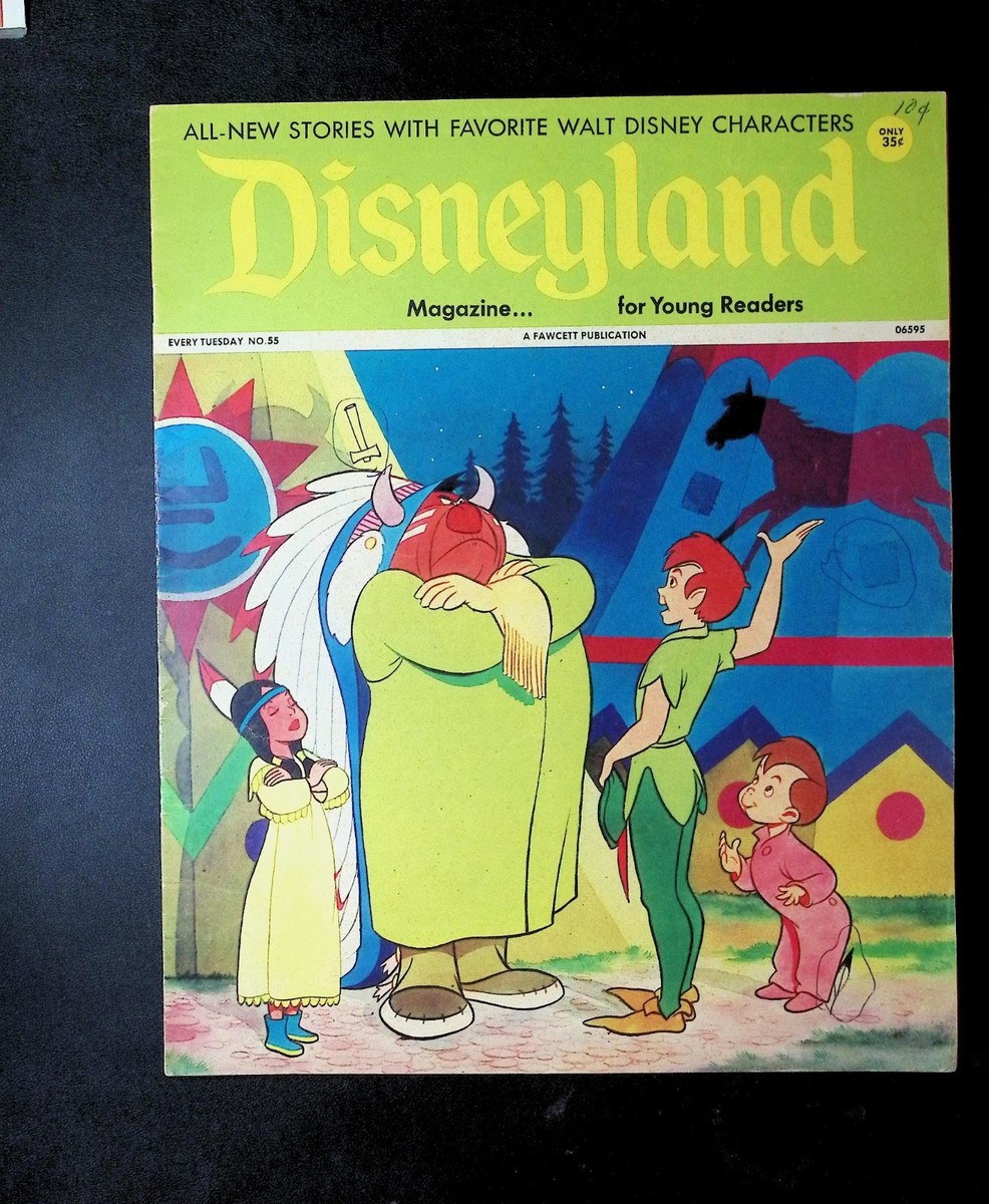 Disneyland Magazine No.55 1968 Peter Pan Wendy Captain Hook Walt