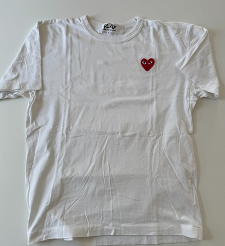 Comme des Garçons Play T-shirt, Weiß, Gr. L, Sehr Gut, Original!