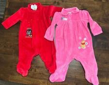 Baby Girl Disney Baby Vintage Terry Cloth Sleepers