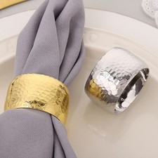 Metal Napkin Rings Set of 12 For HONEYCOMB Style for Casual and Formal Use