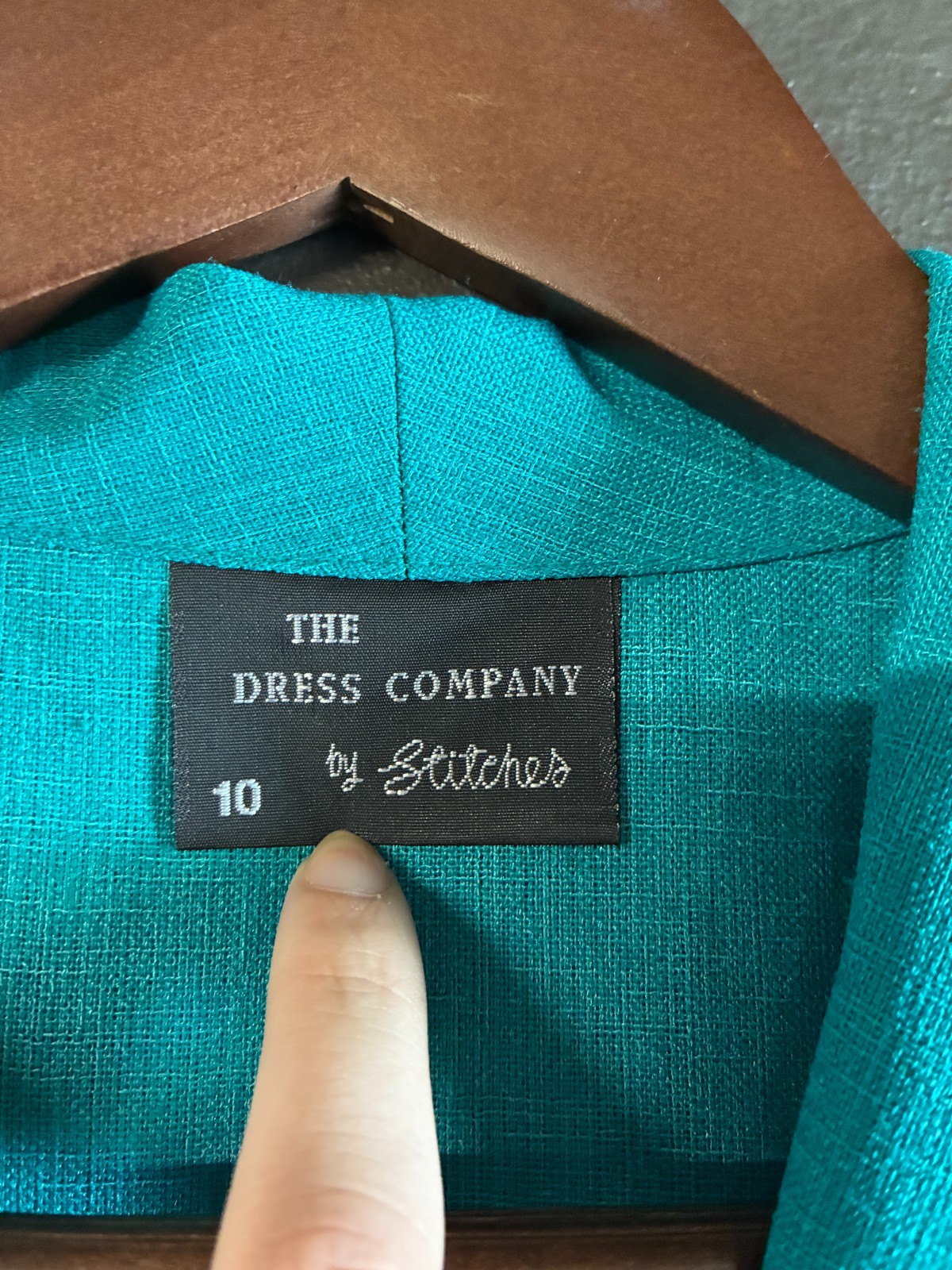 The Dress Company By Stitches Vintage Blue Midi Dress- Size 10- RRP:$140.00 image 2