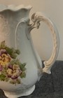 Rare Antique Floral Pansy Porcelain Tea Pot VICTORIA CARLSBAD AUSTRIA (Flawed) — photo 4