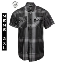 DIXXON FLANNEL - BLACK LABEL Bamboo Shirt - Short Sleeve - Men's 2XL