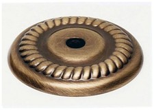 Alno A813-1P Rope 1 Inch Diameter Cabinet Knob Backplate