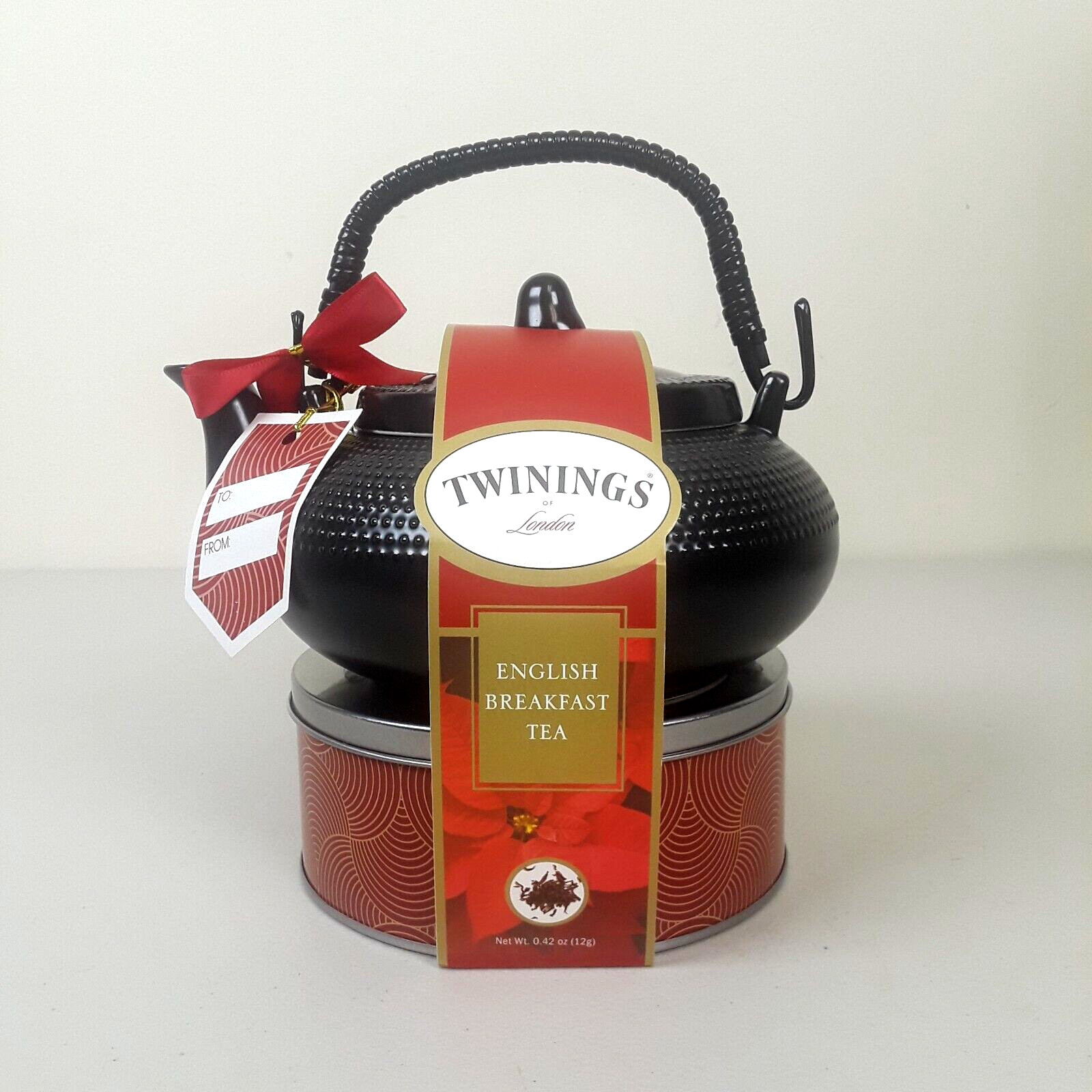Pot Tea Kettle Gift Set English Breakfast New