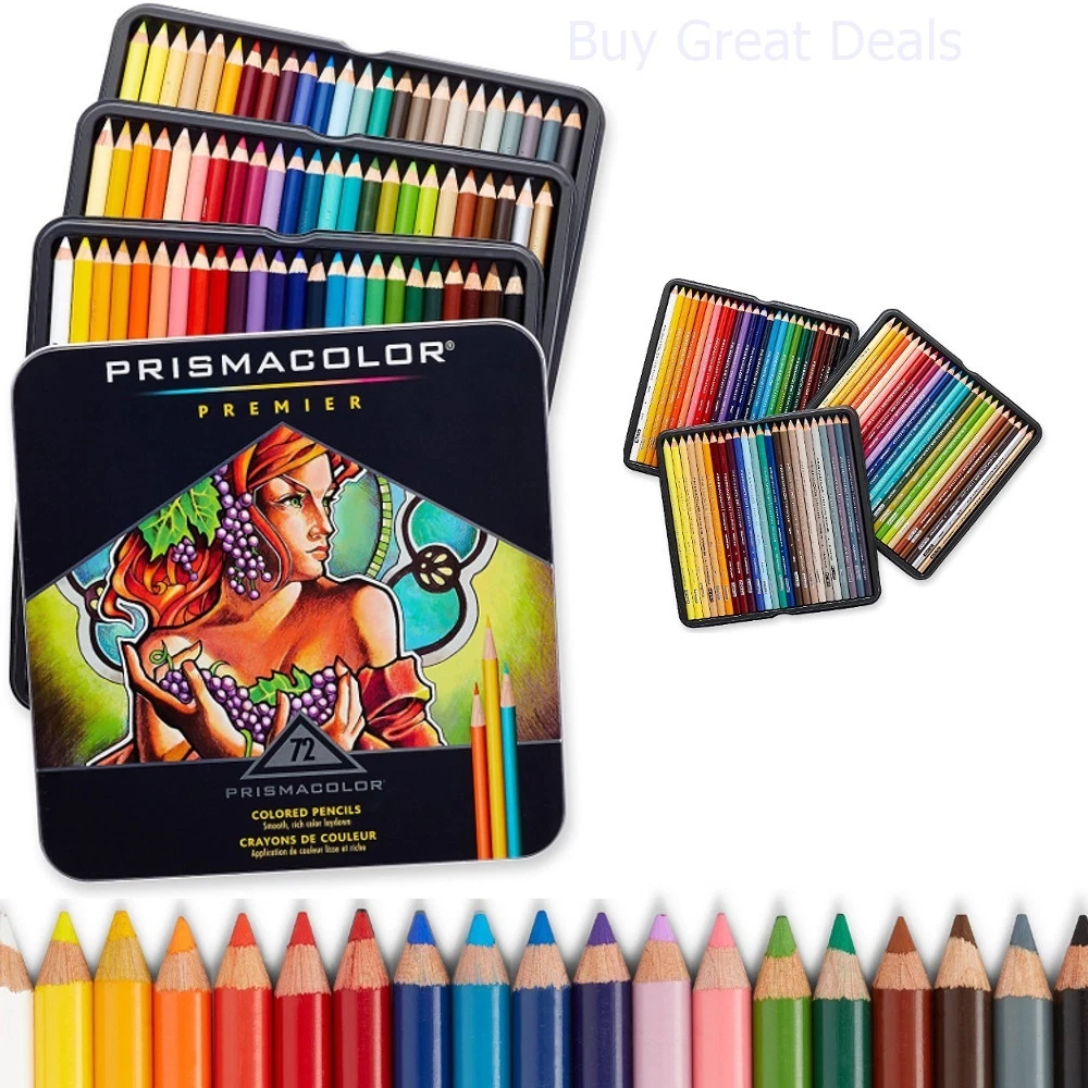 Prismacolor Premier Soft Core Colored Set of 72 Pencils Drawing