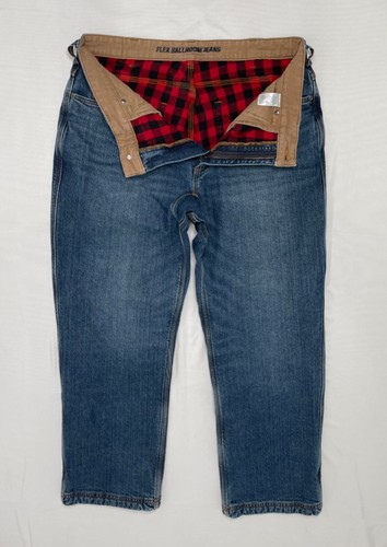 Flex Ballroom Plaid Lined Jeans Denim 