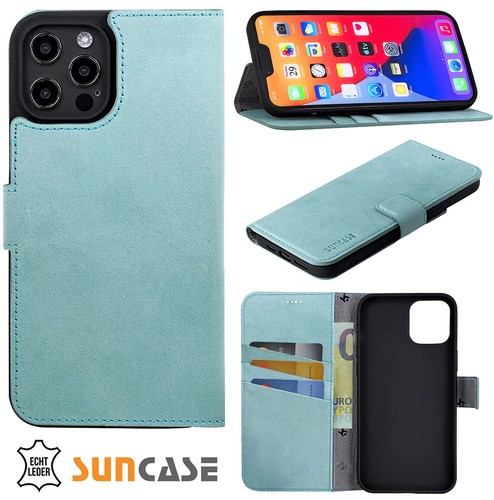 Suncase Leder Etui Für IPhone 14 Plus - Schicke Schutzhülle Mit Praktischer Lasche