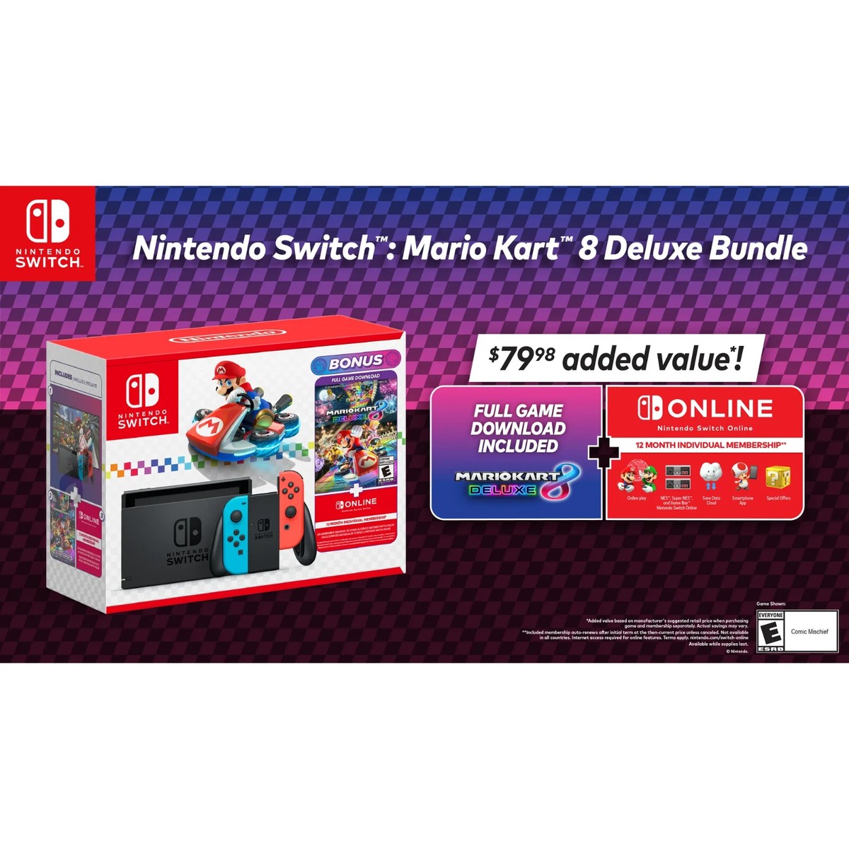 Nintendo Switch Mario Kart 8 Deluxe Bundle HAC-001(-01) | eBay