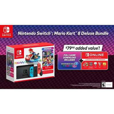 Nintendo Switch Mario Kart 8 Deluxe Bundle HAC-001(-01) | eBay