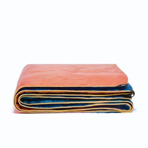 RUMPL THE NANOLOFT PUFFY BLANKET ROCKY MOUNTAIN SUNSET FADE TRAVEL SIZE