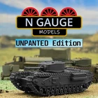 UNPAINTED - N Scale Gauge 1:148 British Heavy Tank  (WW2 War Military 1:160)