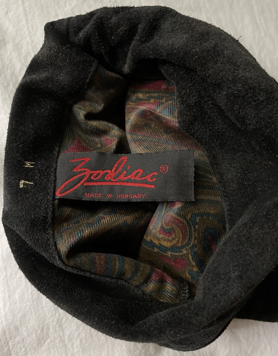 Vintage 80s NOS Zodiac Black Suede Slouch Boots Over The Vintage 80s NOS Zodiac Black Suede Slouch Boots Over The