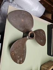 MICHIGAN DYNA JET 14LH12 Vintage Bronze Brass 3 Blade Boat Ship Propeller (OK)