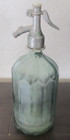 RARE Romania Seltzer Bottle Green Faceted Glass APA GAZOASA STAS 3377-52 VTG — photo 1