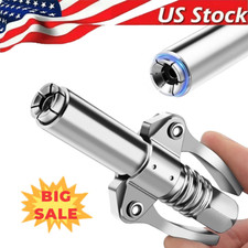 Grease Gun Coupler Double Handle High Pressure Quick Release Lock Oil Nozzles