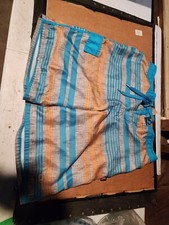 OP Mens Striped Board Shorts Size Large 36-38 Drawstring Front Pocket
