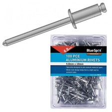300 PCE 4.8MM X 10MM (3/16 X 3/8") ALUMINIUM BLIND POP RIVETS TIGHT SEAL