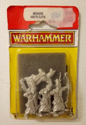 Warhammer Citadel Miniatures Archers High Elves Vintage 1993