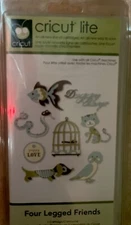 CRICUT LITE "FOUR LEGGED FRIENDS" CARTRIDGE ANIMAL THEMED : SEALED