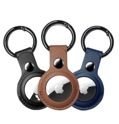 MISI Airtags neues Modell Kunstleder mit schwarzem Ring für Apple Airtag NEU&OVP