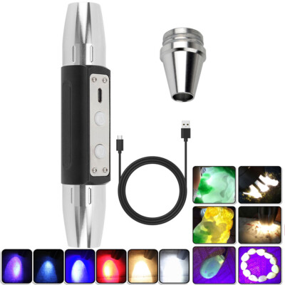 6 in 1 LED UV Flashlight Jade Jewelry Gemstone Identification LightsTorch Lamp U