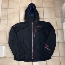 Marmot Gore-tex Performance Shell Ski Jacket Hooded Women's Size M Black Euc