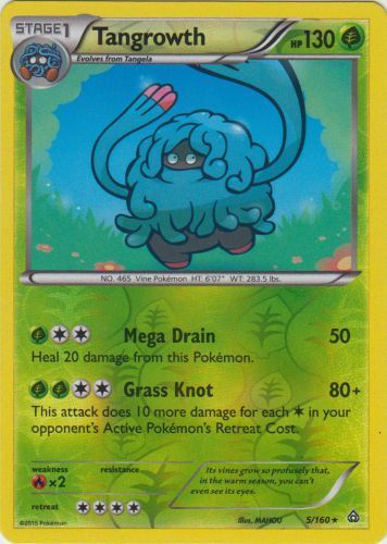 x1 Tangrowth - 5/160 - Rare - Reverse Holo Pokemon XY Primal Clash M/NM