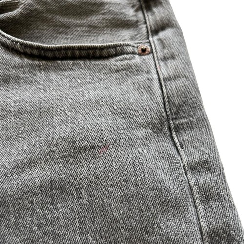 Levis 501 jeans gray denim button fly 34x36 tag 34x35 straight cut levi's - Picture 6 of 7