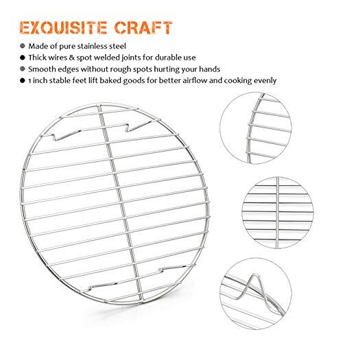 7 Inch Steaming Cooking Racks Stainless Steel Round Baking Cooling Rack ...